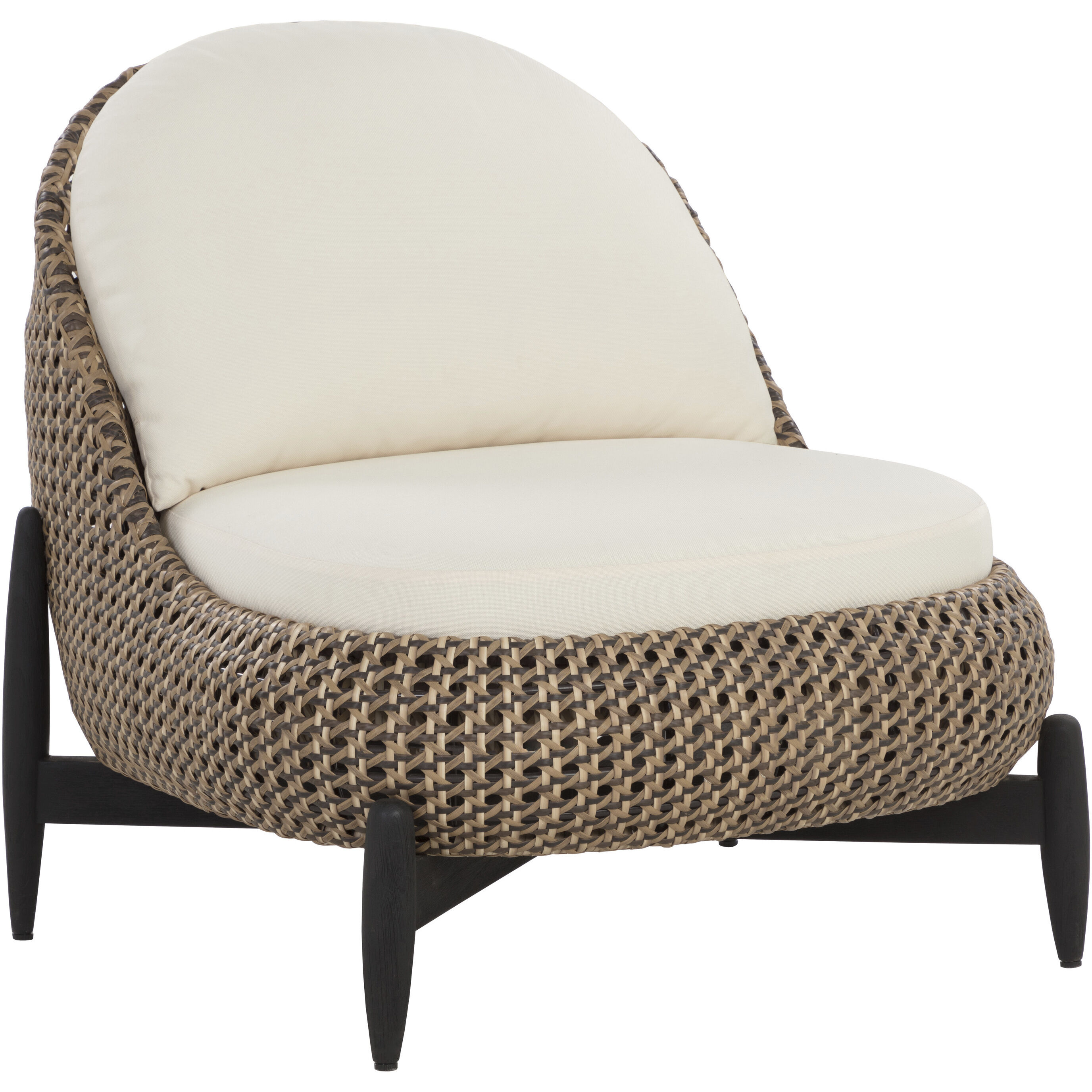 Carilo Stinson Cream Outdoor Lounge Chair